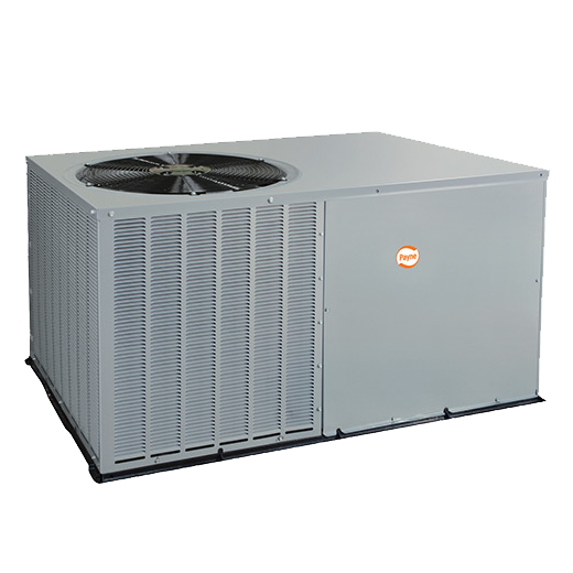 Payne PA5Z Packaged Narrow-Lot Air Conditioner installed by Climate Change Heating & Cooling in Clio MI